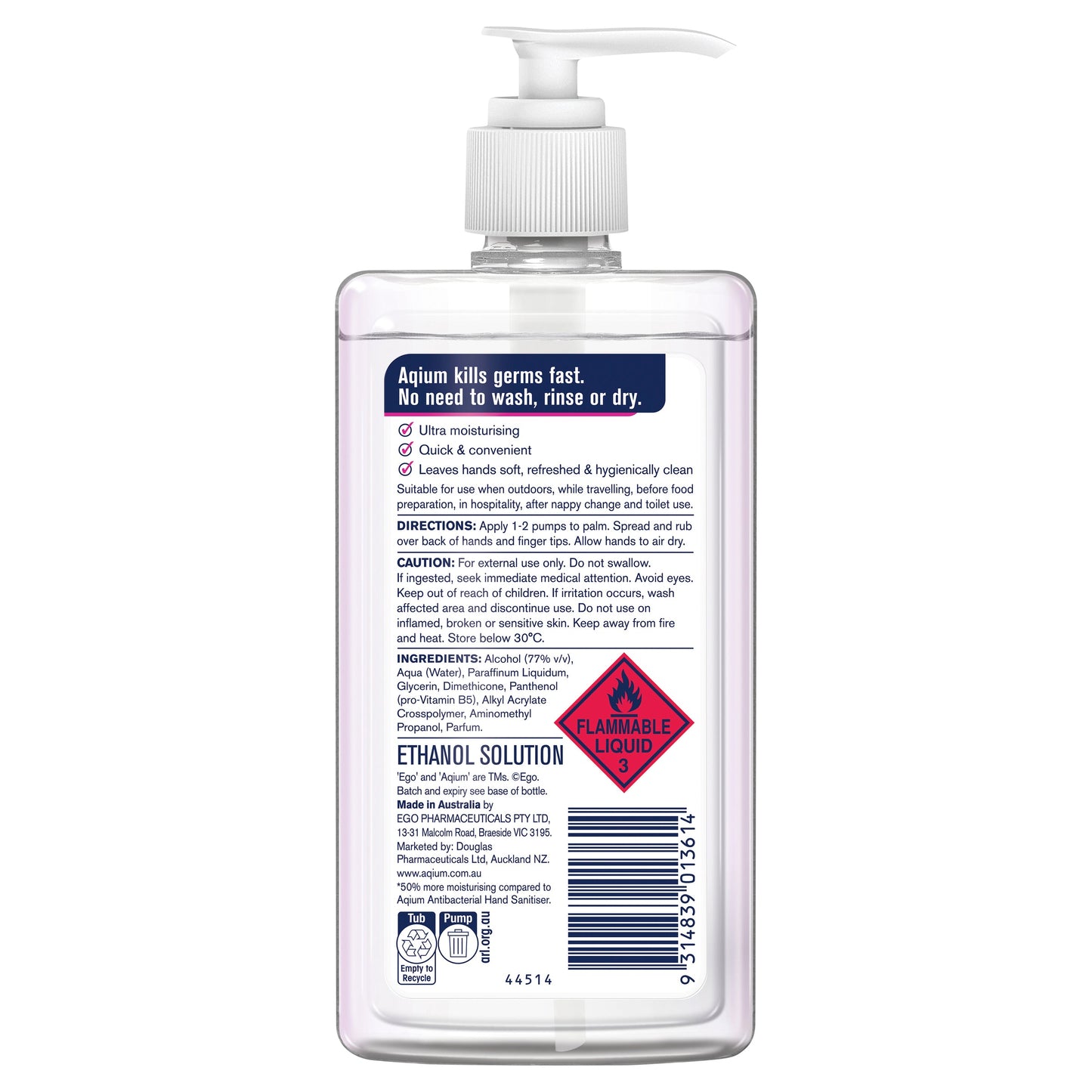 EGO AQIUM ULTRA HAND SANITIZER 375ML - Cutprice Online