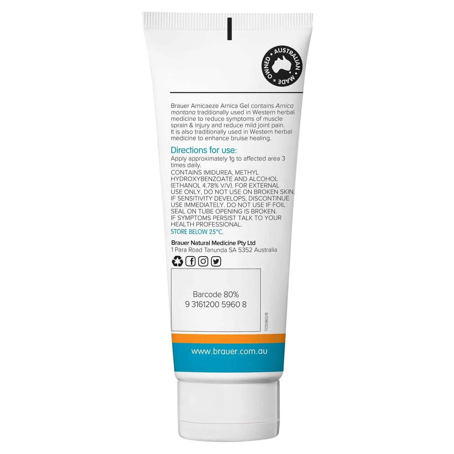Brauer Arnica Sport Bruising Relief Gel - 100g BRAUER