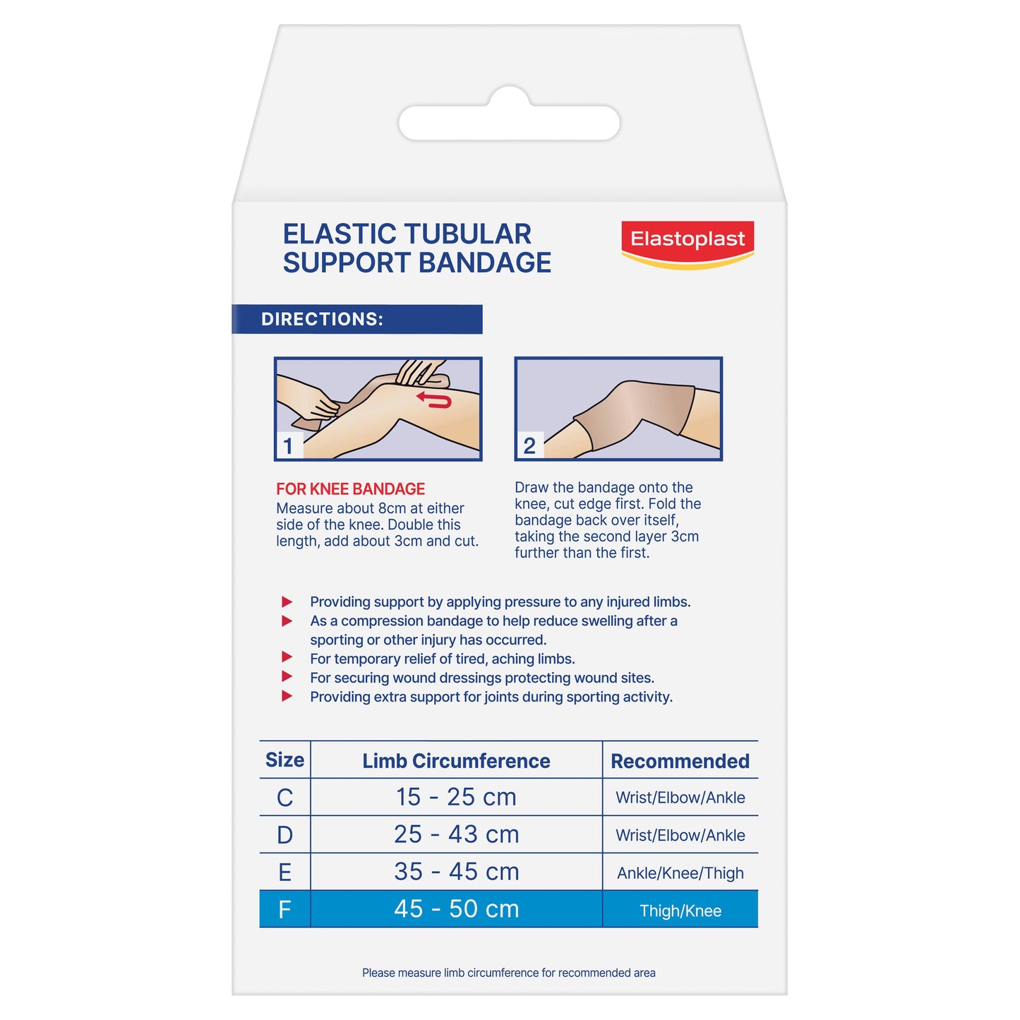 Elastoplast 2228 Elastic Tubular Support Bandage Size F - Cutprice Online