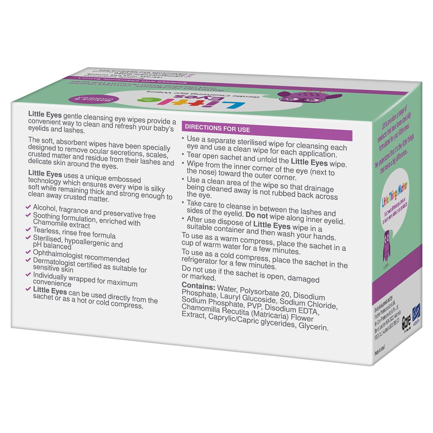 Little Eyes Cleansing Wipes 30 - Cutprice Online