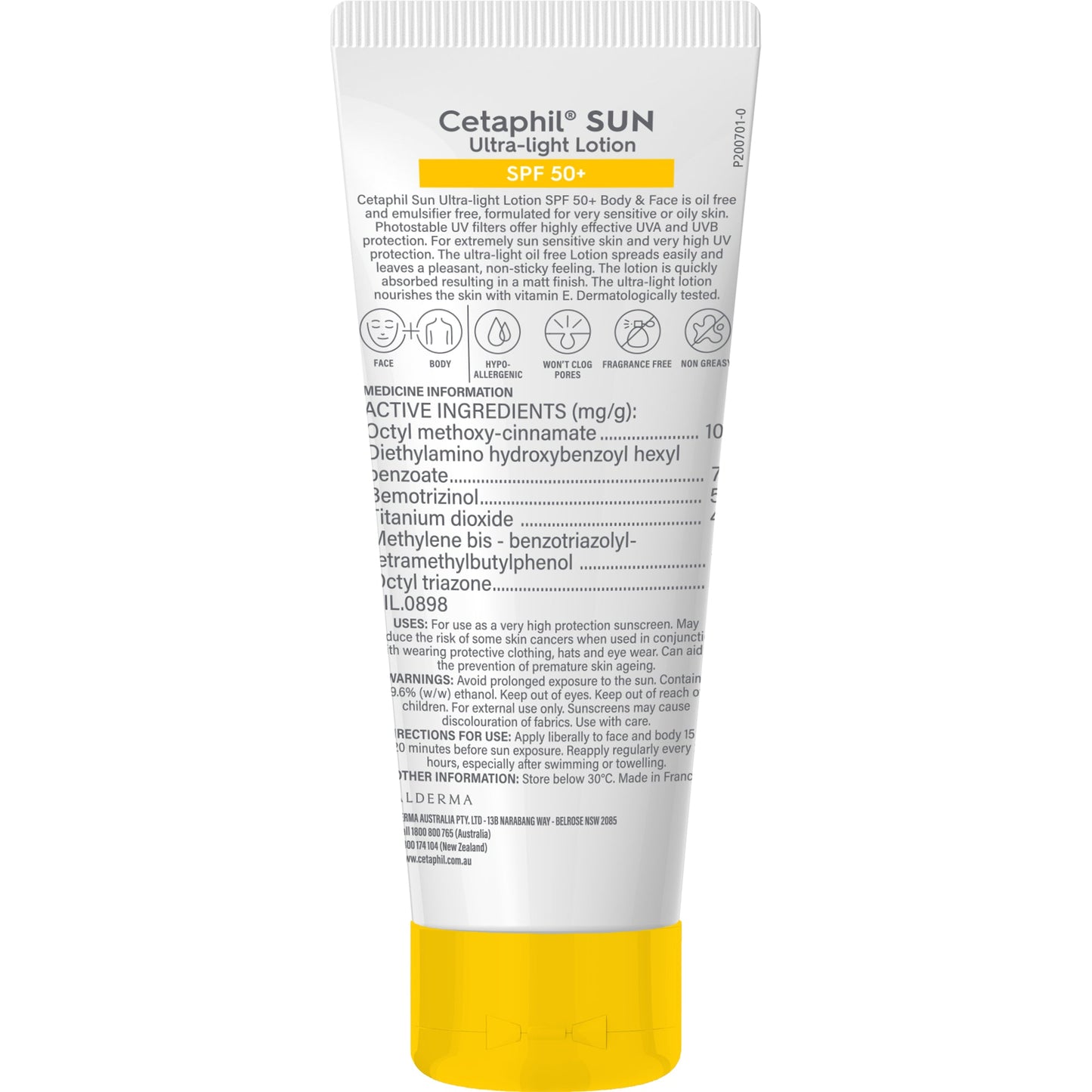Cetaphil Sun SPF 50+ Ultra Light Lotion 100ml - Cutprice Online
