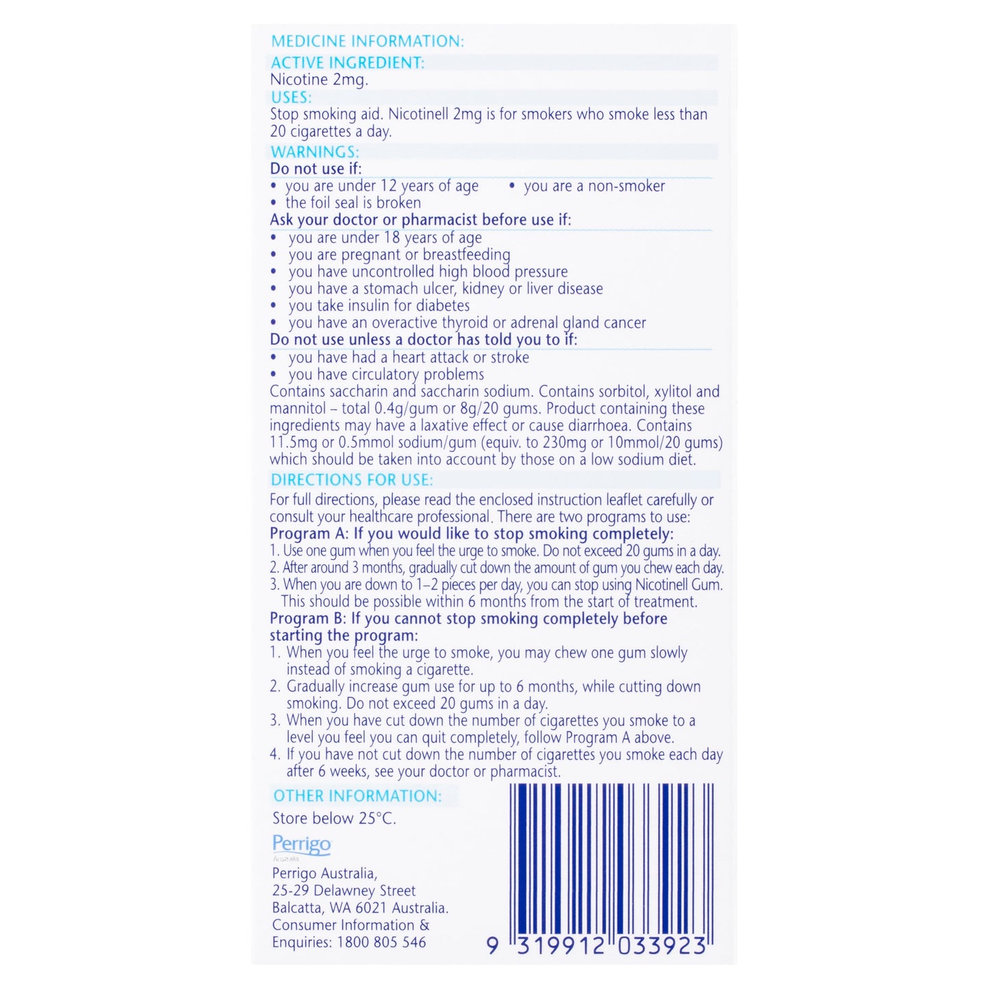 Nicotinell Gum 2mg Fruit 24 - Cutprice Online