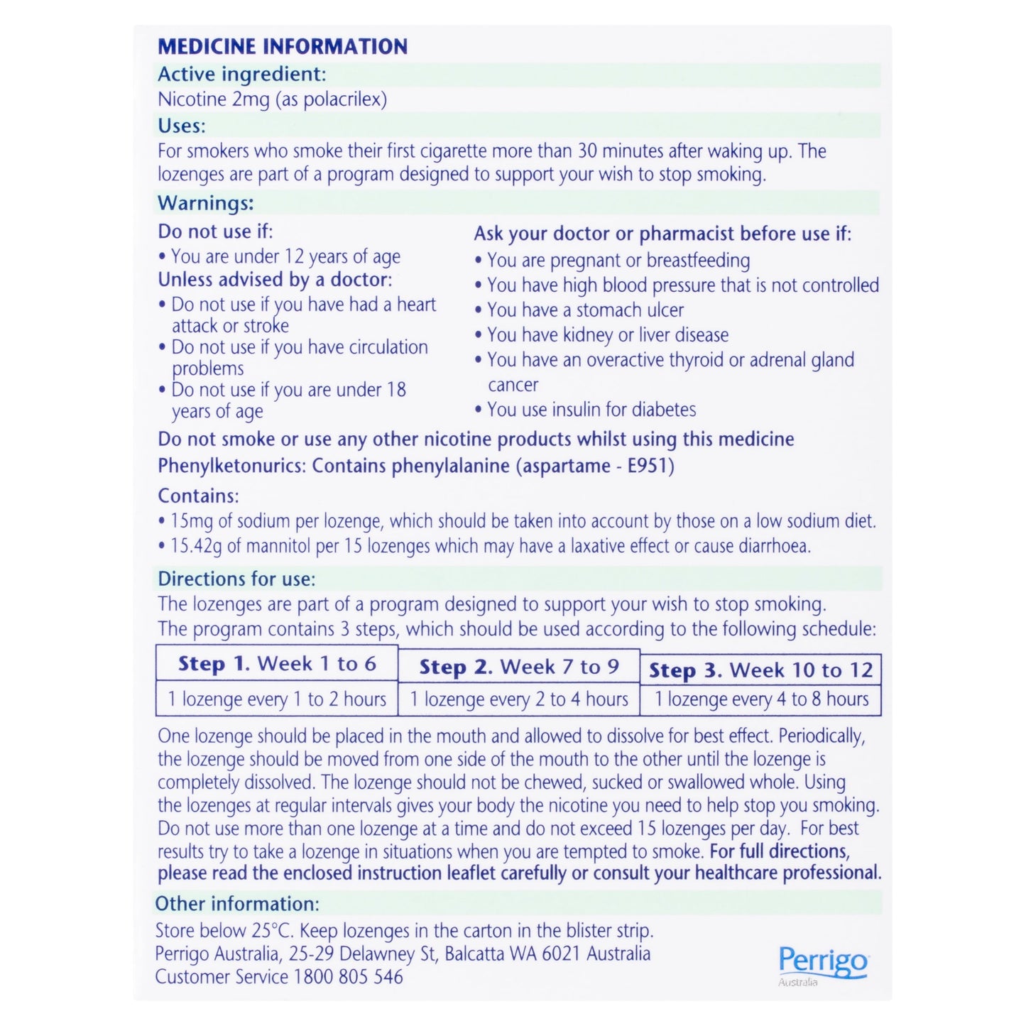 Nicotinell Peppermint Lozenges 2mg 72PK - Cutprice Online