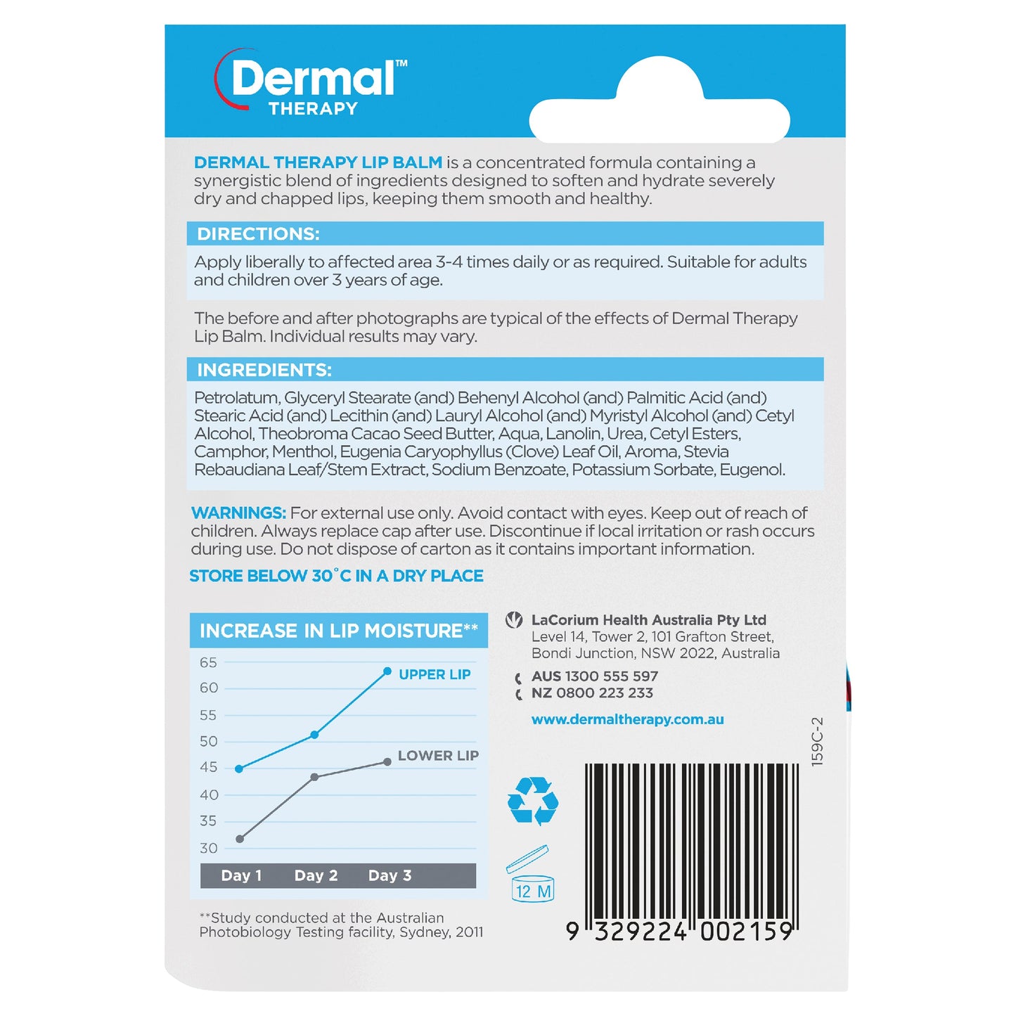Dermal Therapy Lip Balm Pot 10g - Cutprice Online