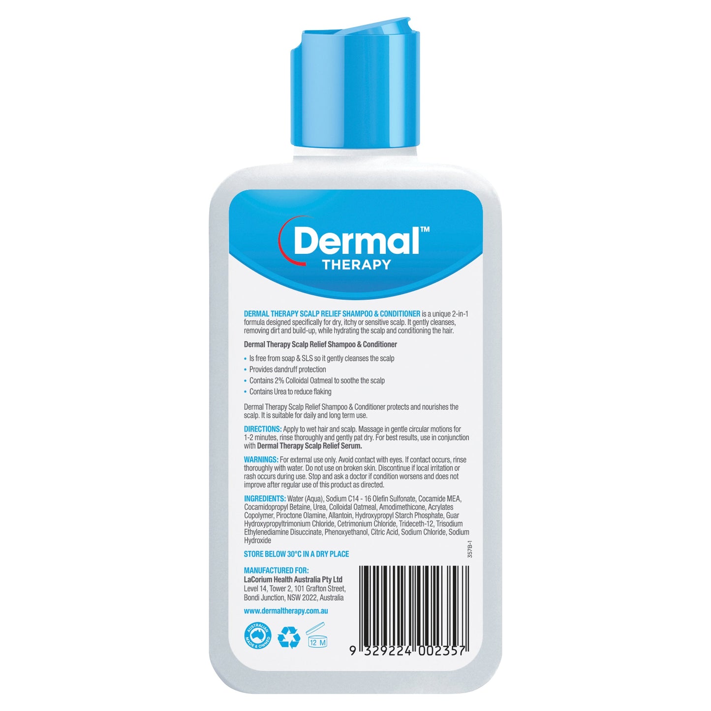 Dermal Therapy Scalp Relief Shampoo & Conditioner 210ml - Cutprice Online