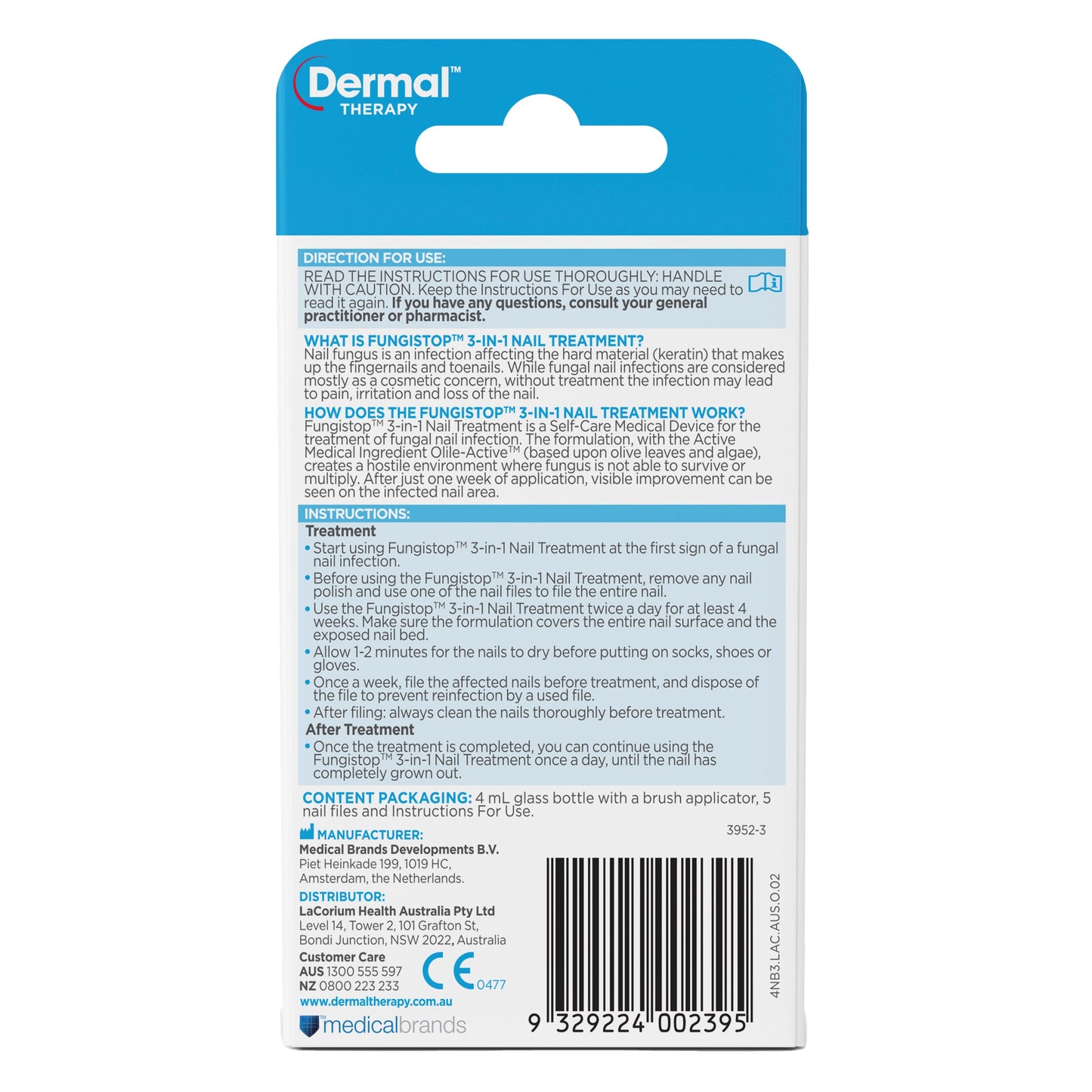 Dermal Therapy Fungistop 3-in-1 4ml Solution - Cutprice Online