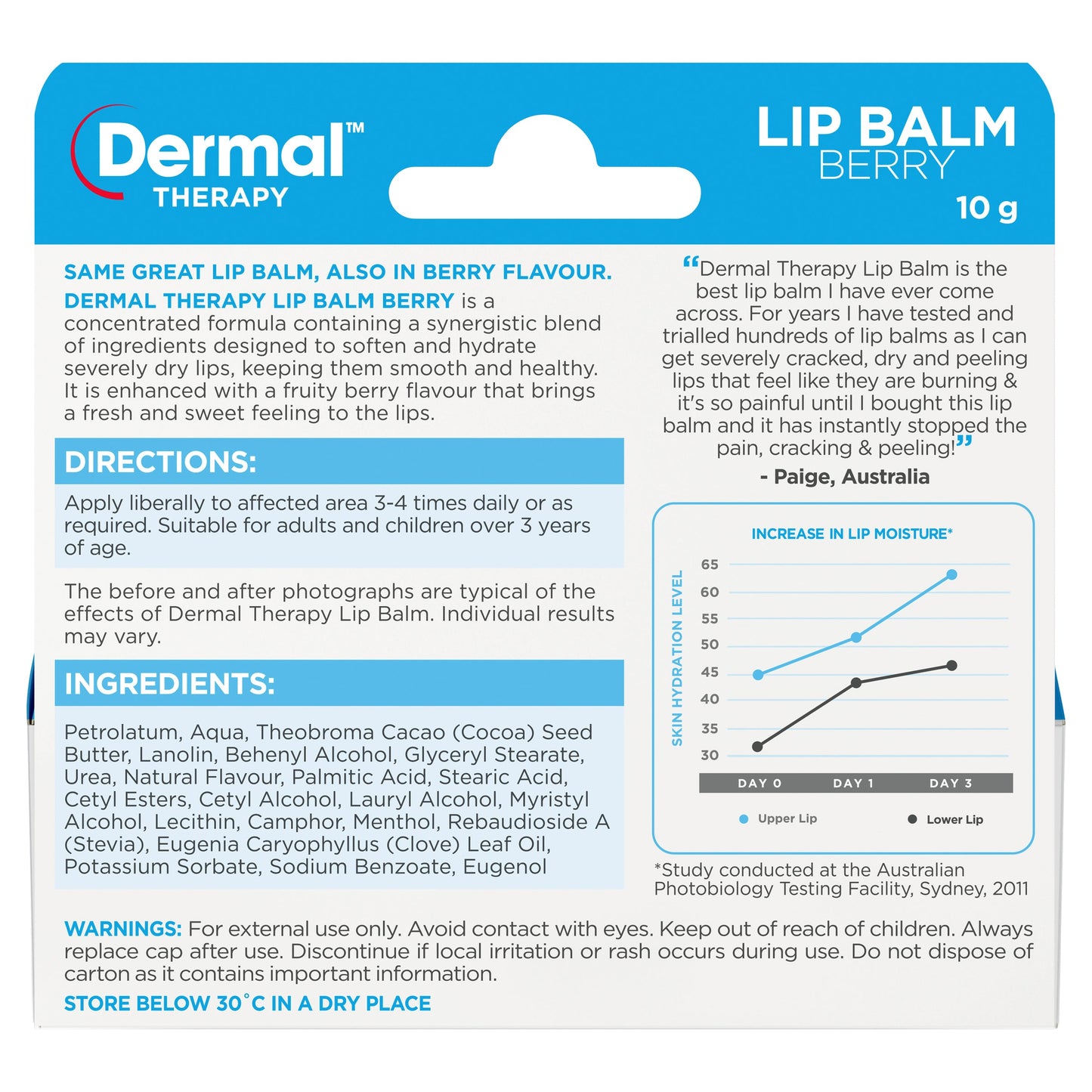 Dermal Therapy Lip Balm Berry 10g - Cutprice Online