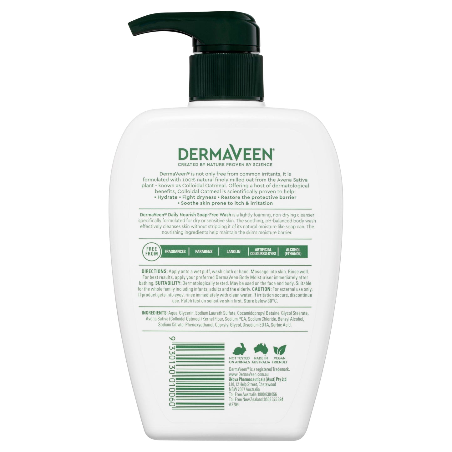 Dermaveen Soap Free Wash 500ml - Cutprice Online