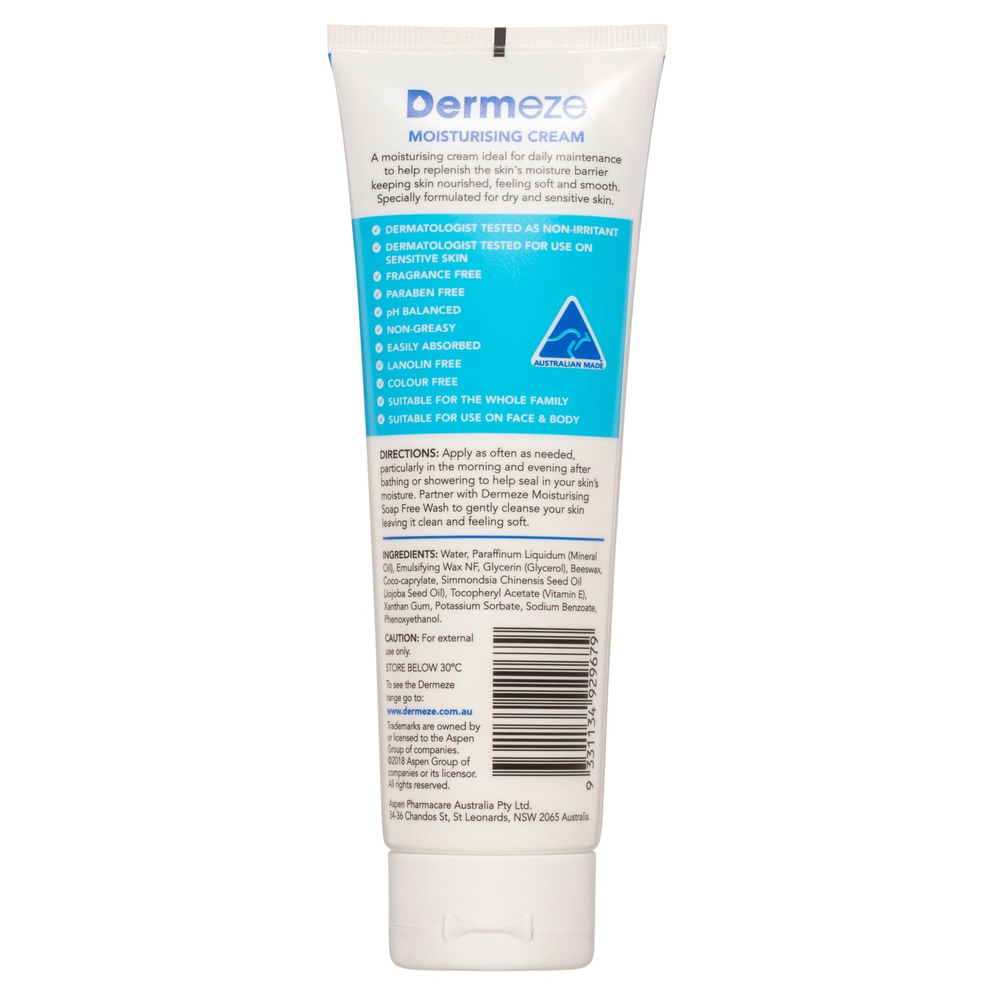 Dermeze Moisturising Cream 100g - Cutprice Online