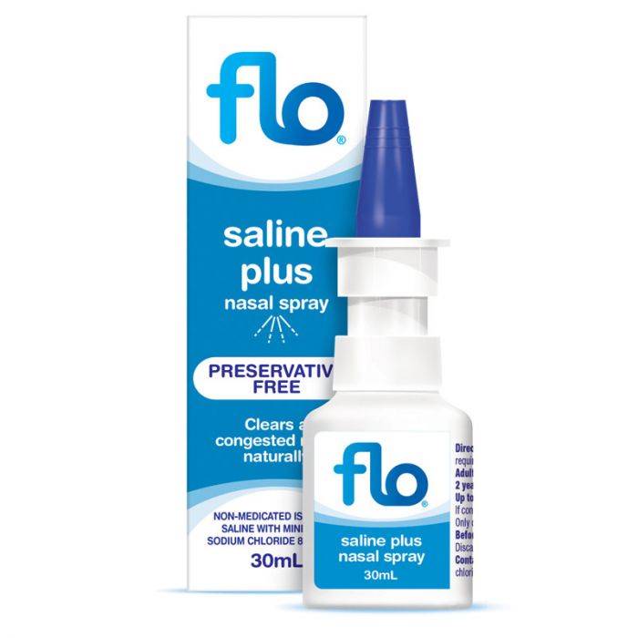 FLO Saline + Plus Nasal Spray 30ml - Cutprice Online