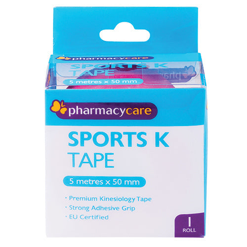 Pharmacy Care Sports K Tape 50mm x 5m Pink - Cutprice Online