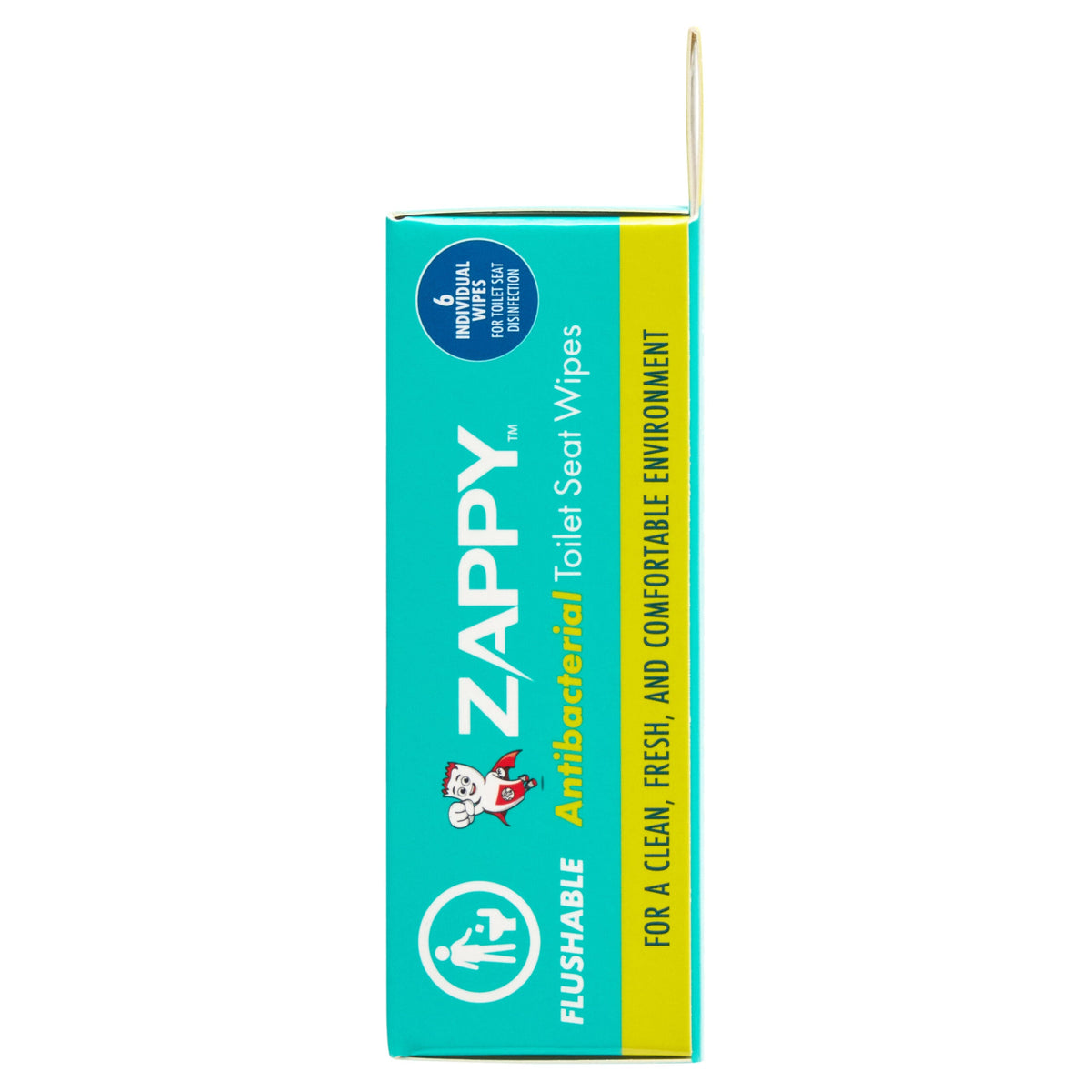 Zappy Antibacterial toilet Seat Wipes 6 Pack