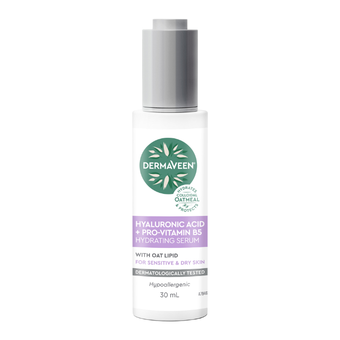 DermaVeen Hyaluronic Acid + Pro-Vitamin B5 Hydrating Serum 30mL