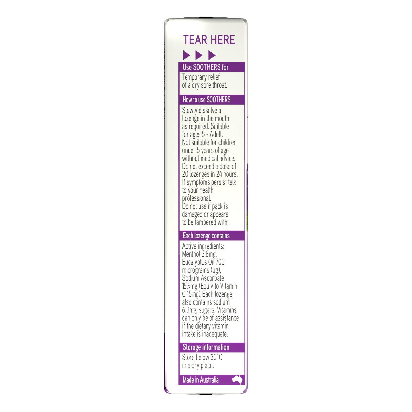Allens Soothers Blackcurrant Flavour 10 Lozenges - Cutprice Online