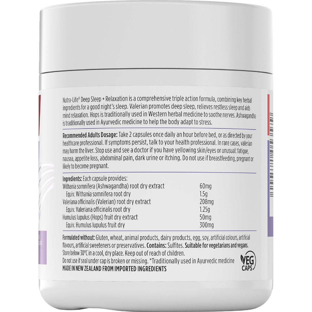 Nutra-Life Deep Sleep + Relaxation 60 caps - Cutprice Online