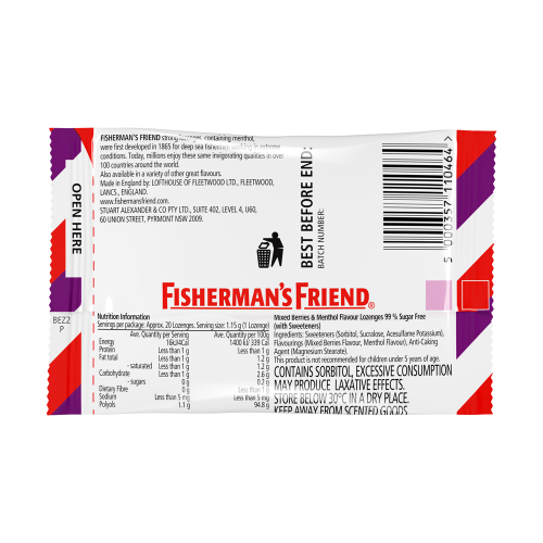 Fisherman's Friend Mixed Berries 25g