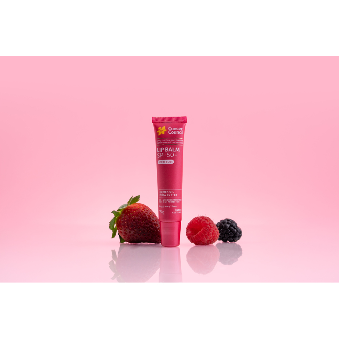Cancer Council Lip Balm SPF50+ Berry Bliss 15g