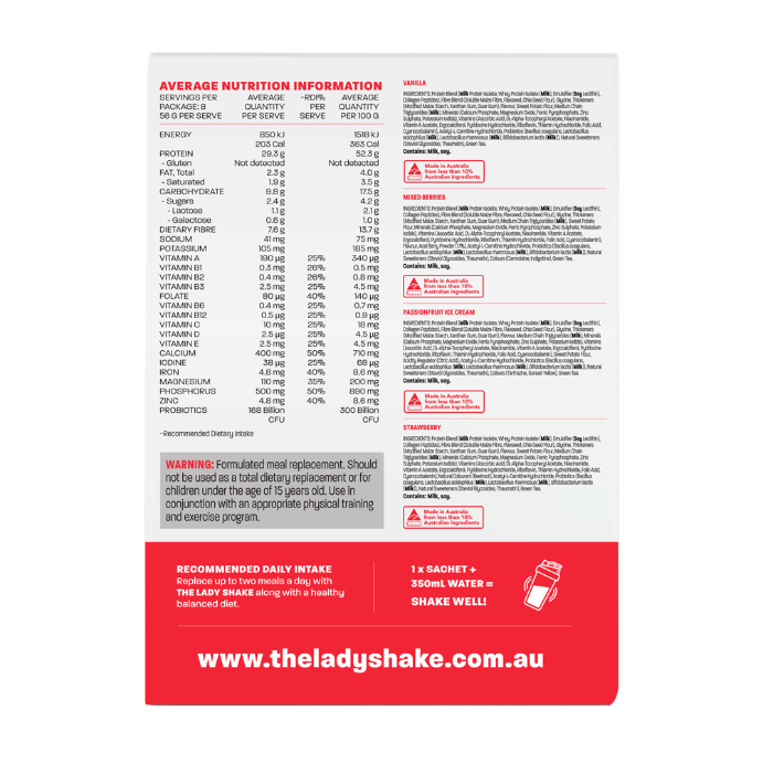 The Man Shake Favourites Meal Replacement Shake 8 x 56g