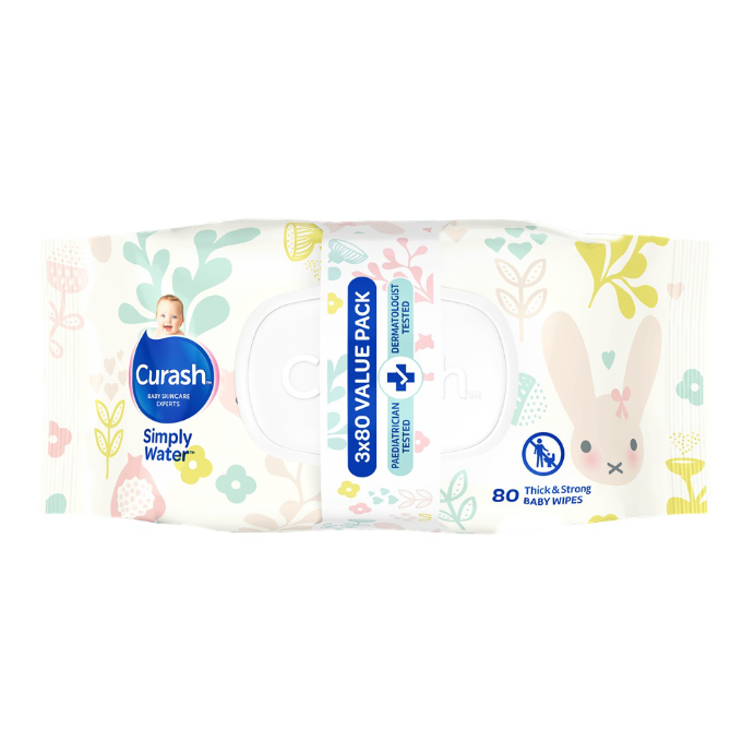 Curash Nursery Designs Wipes 3x80pk