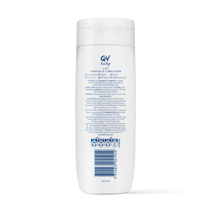 Ego Qv Baby 2 in 1 Shampoo & Cond 250g