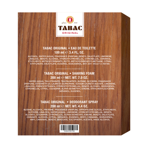 Tabac 100ml EDT 3pc Set (Shave Foam, Deo