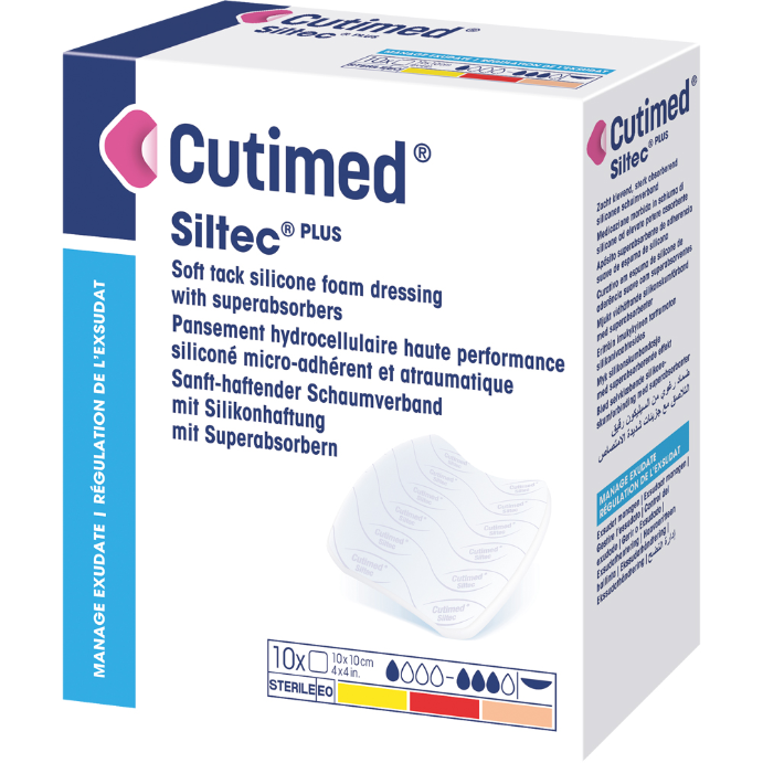 Cutimed Siltec 10cm x 10cm Sterile 10 Pack