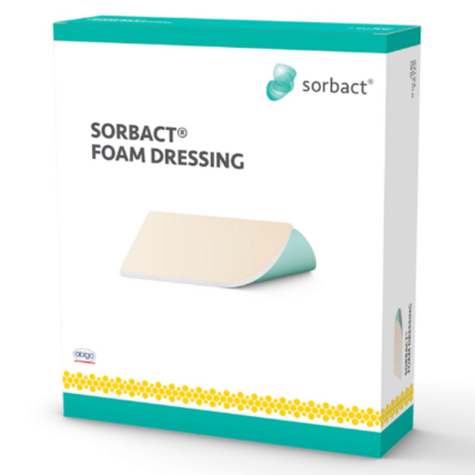 Sorbact Foam Dressing Sterile 10cm x 10cm 10 Pack