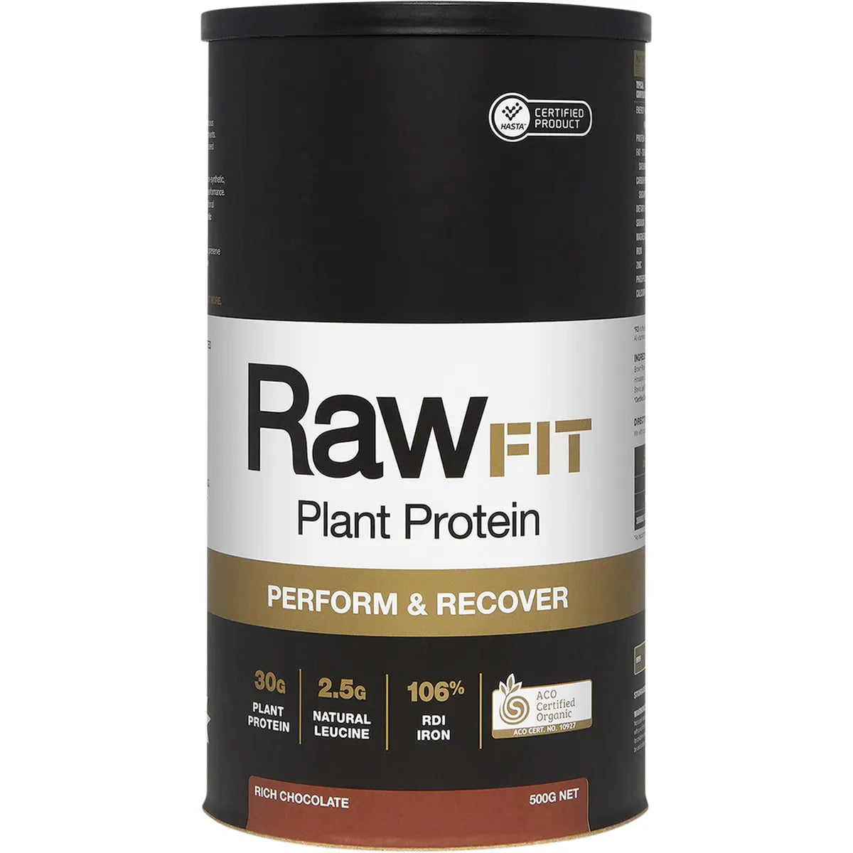 Amazonia Rawfit Plant Protein Perform & Recover Rich Chocolate 500g AMAZONIA