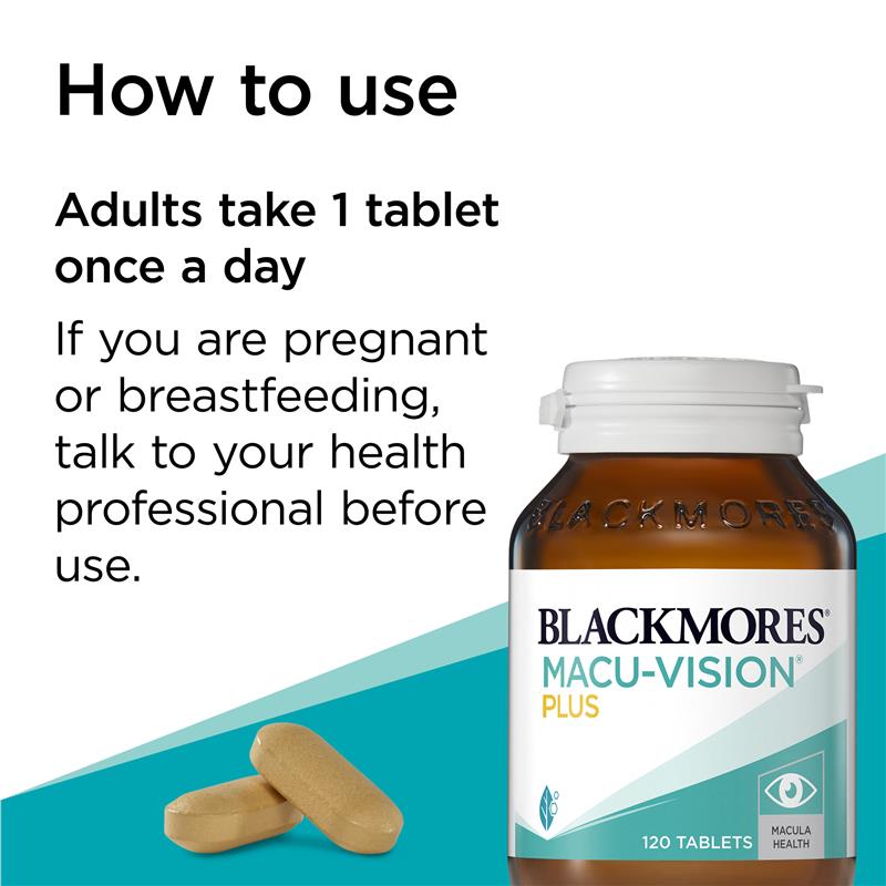 Blackmores Macu Vision Plus 120 Tablets - Cutprice Online