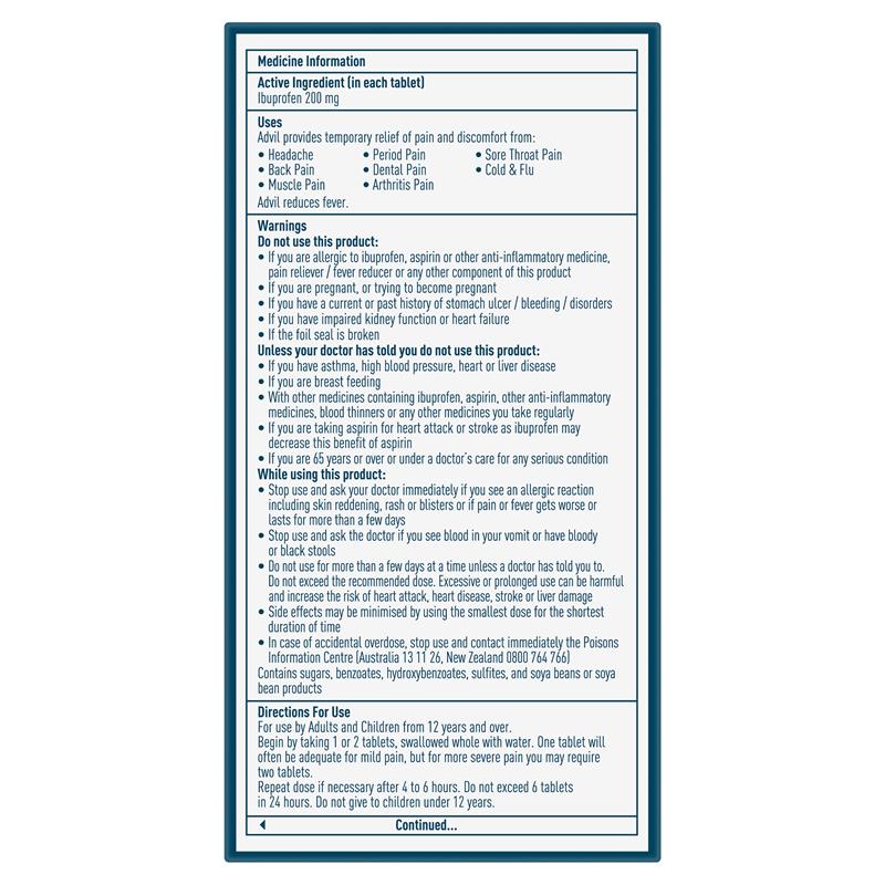 Advil Tablets 24 Pack - Cutprice Online