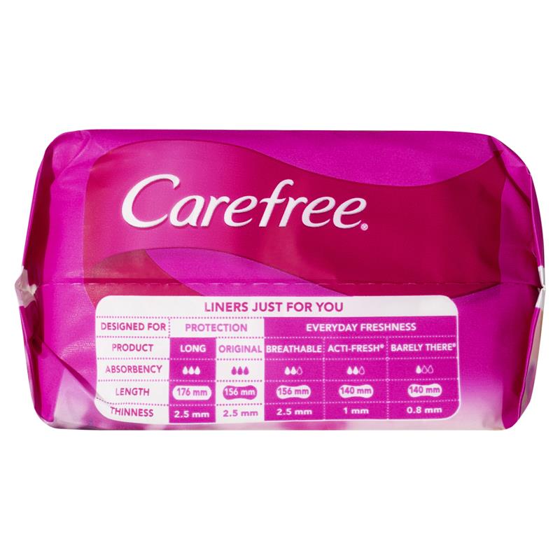 Carefree Original Unscented Panty Liners 30 Pack - Cutprice Online