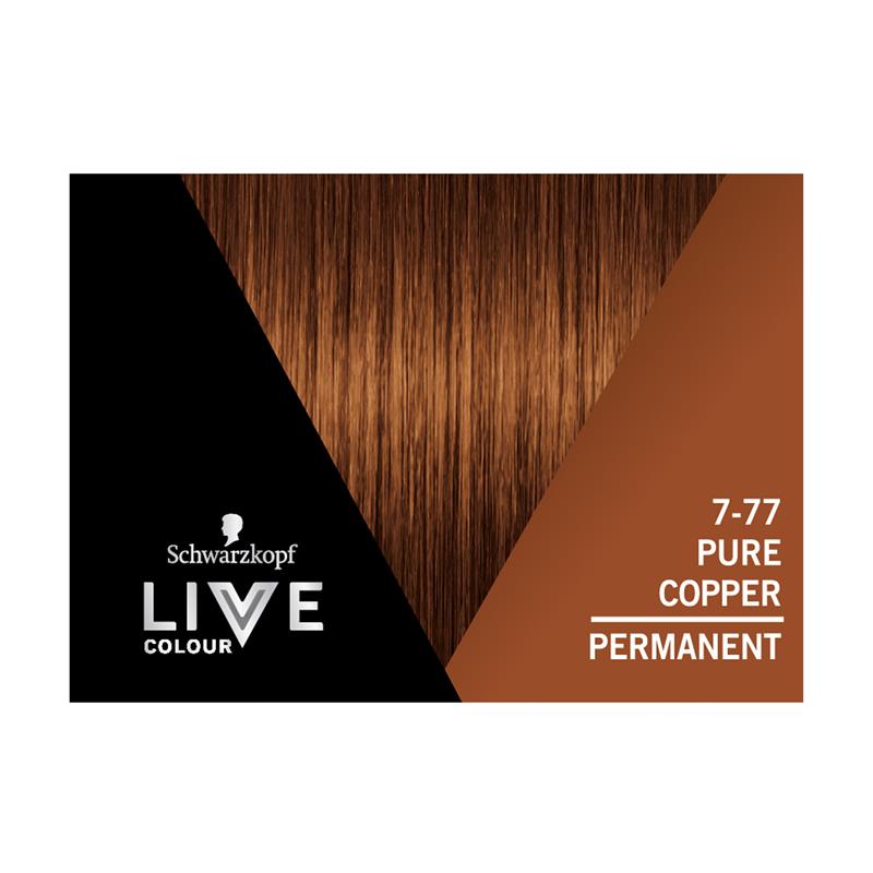 Schwarzkopf Live Salon Permanent 7-77 Pure Copper - Cutprice Online
