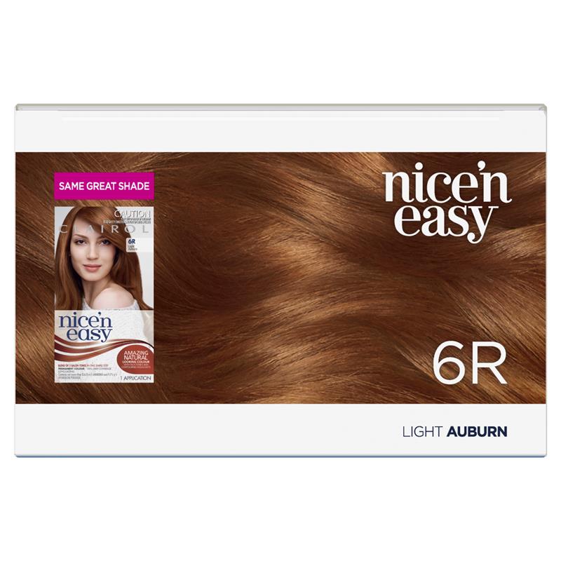 Clairol Nice & Easy 6R Natural Light Auburn Hair Colour - Cutprice Online