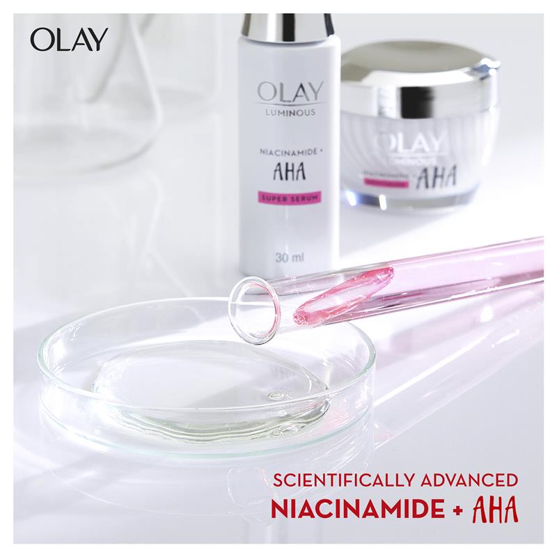 Olay Luminous Niacinamide + AHA Face Super Serum 30 ml - Cutprice Online
