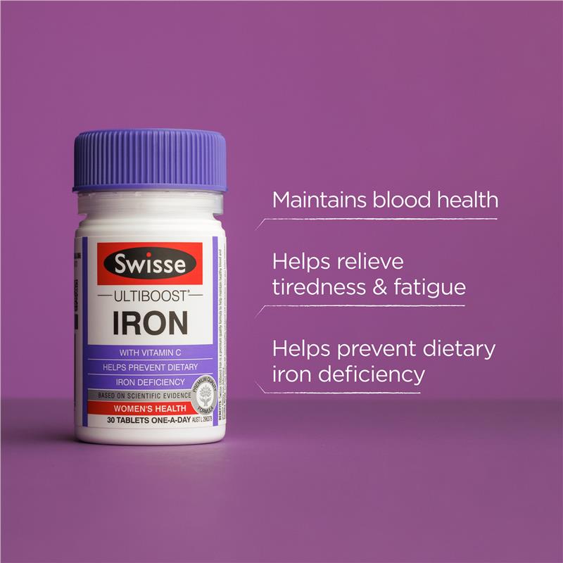 Swisse Ultiboost Iron 30 Tablets - Cutprice Online