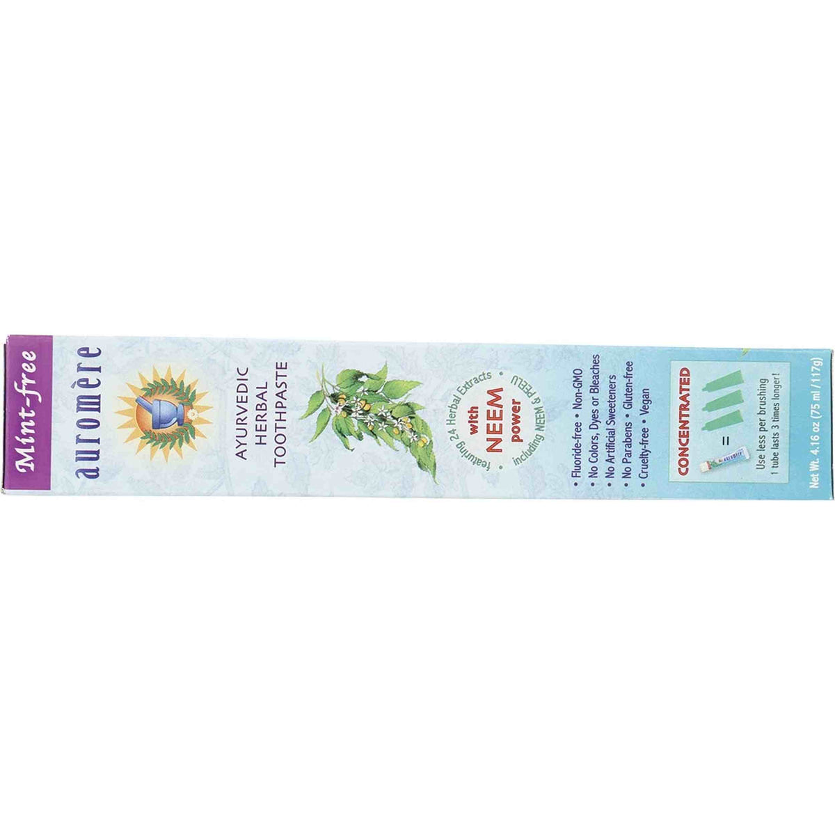 Auromere Toothpaste Ayurvedic Mint Free Fluoride Free 117g