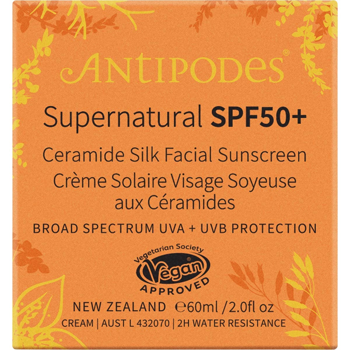 Antipodes Supernatural Spf50+ Ceramide Silk Sunscreen 60ml - Cutprice Online
