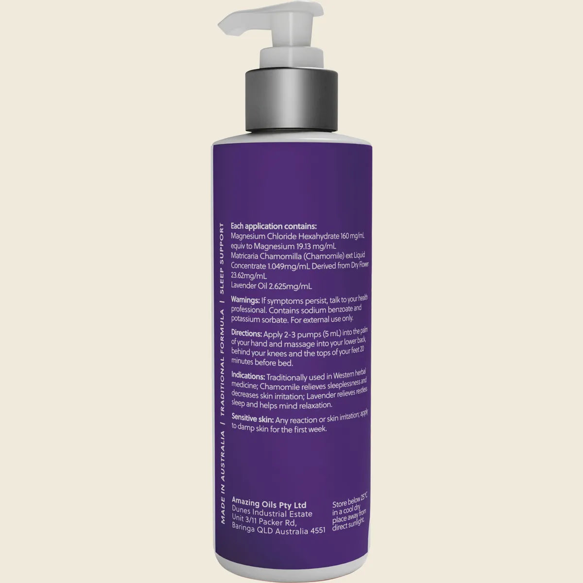Amazing You Magnesium Sleep Lotion With Lavender & Chamomile 200ml