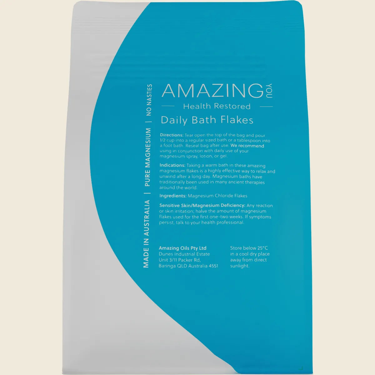 Amazing You Magnesium Bath Flakes Natural Relief 800g