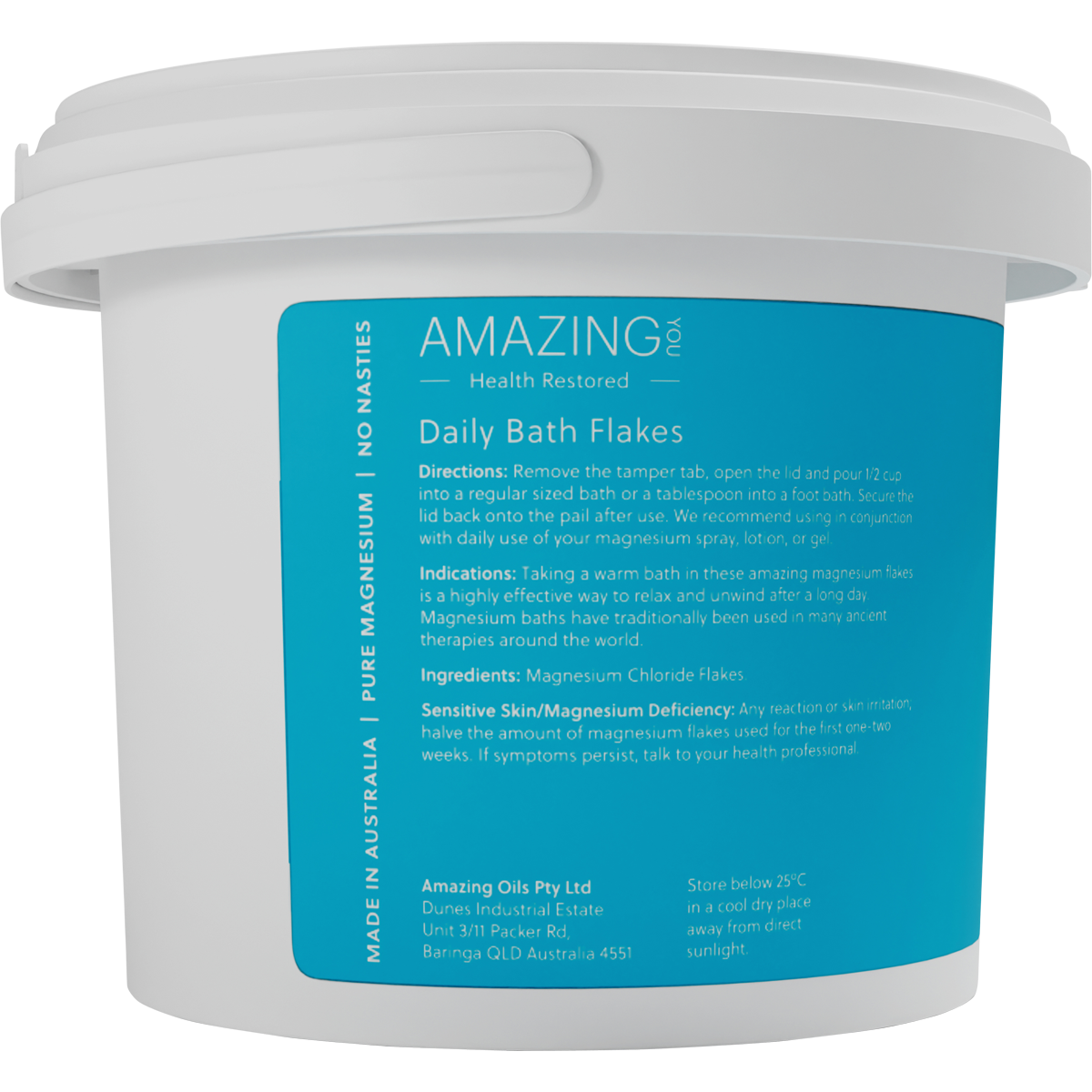 Amazing You Magnesium Bath Flakes Natural Relief 2kg