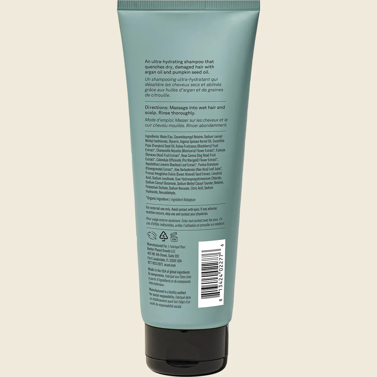 Acure Ultra Hydrating Shampoo Argan 236ml