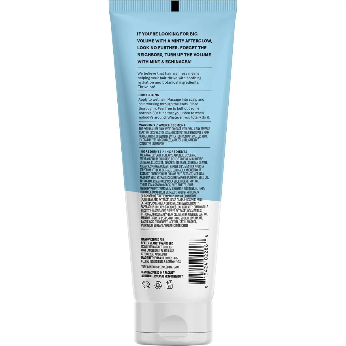 Acure Vivacious Volume Shampoo - Mint 236.5ml ACURE
