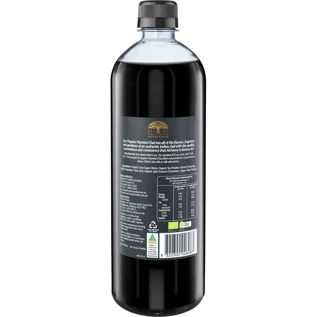 Alchemy Organic Mumbai Chai Elixir Masala 750ml - Cutprice Online