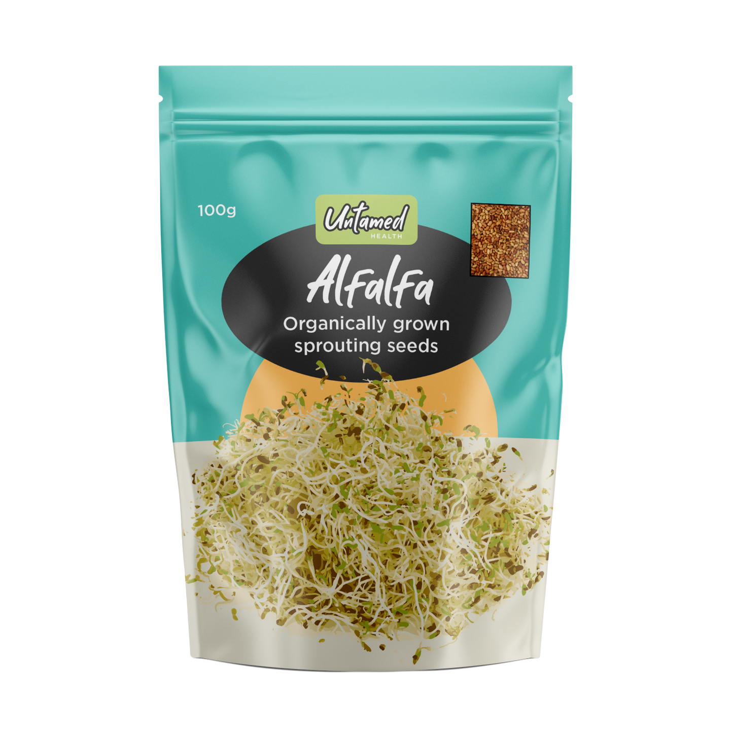 Untamed Health Alfalfa Sprout Seeds 100g Untamed Health
