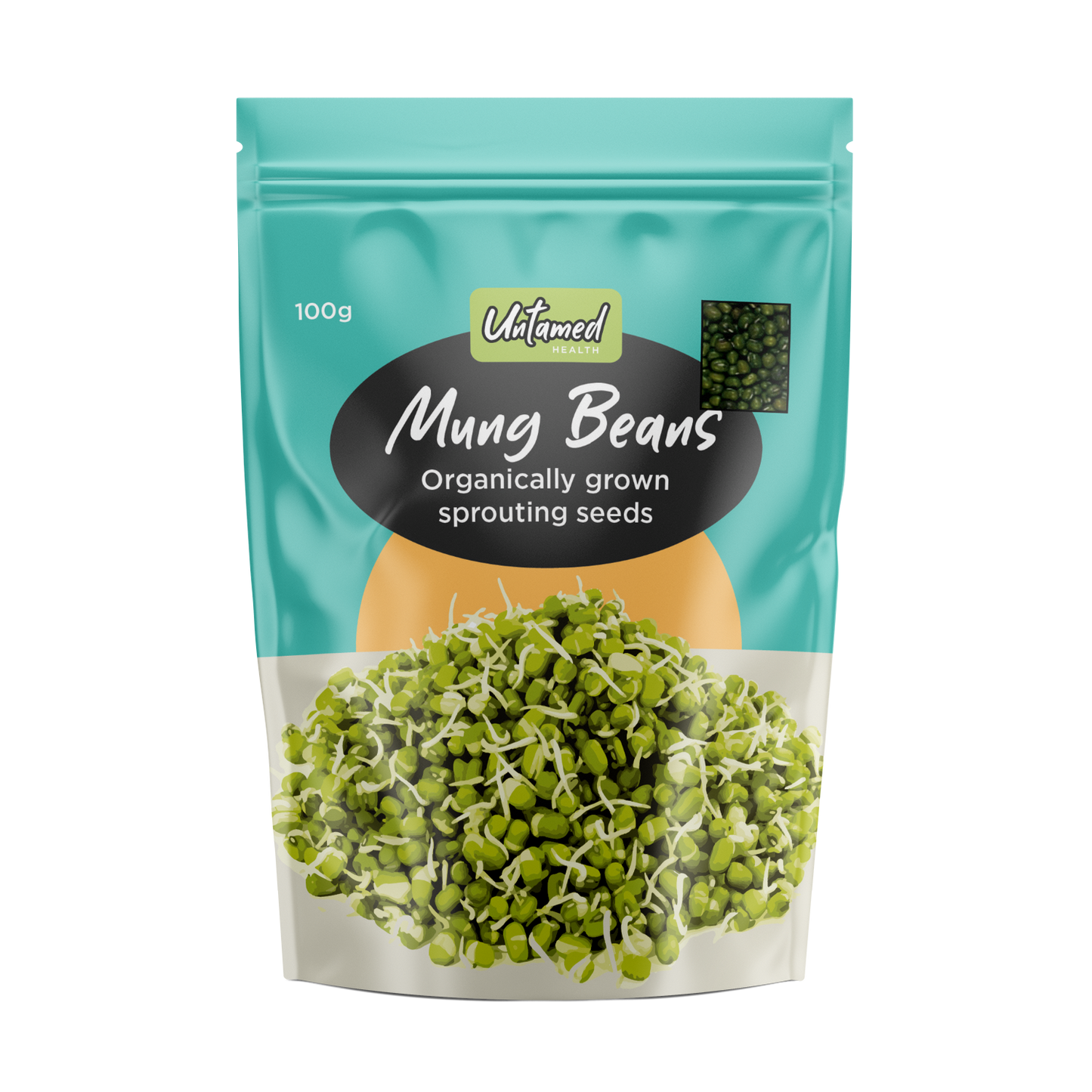 Untamed Health Mung Bean Sprouting Seeds 100g Untamed Health