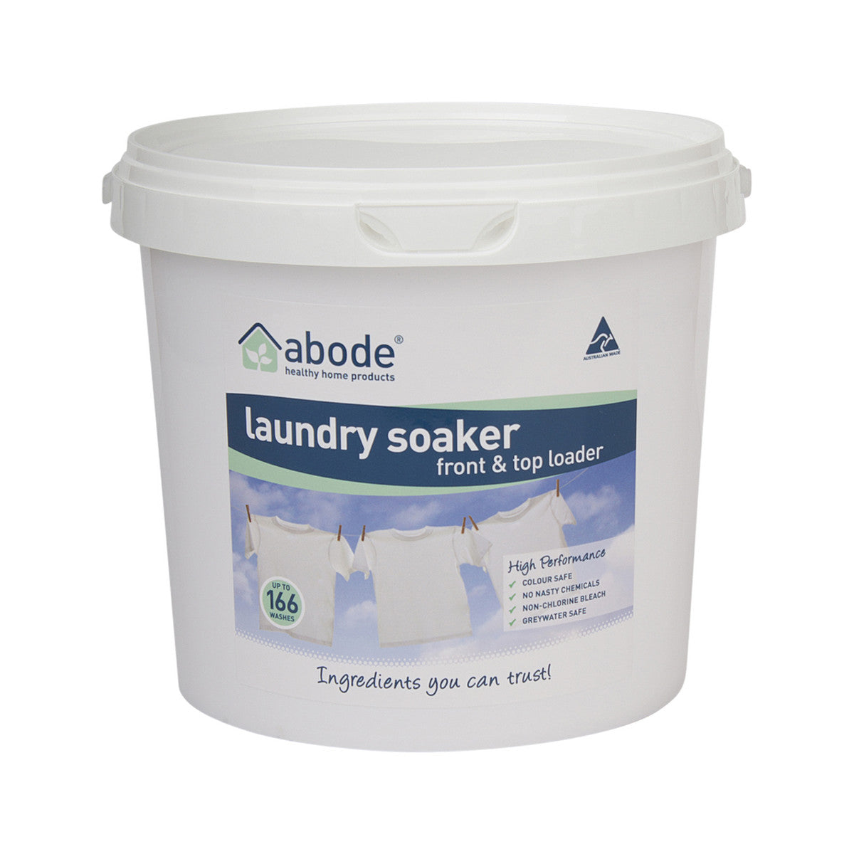 Abode Laundry Soaker (Front & Top Loader) High Performance Bucket 4kg Abode
