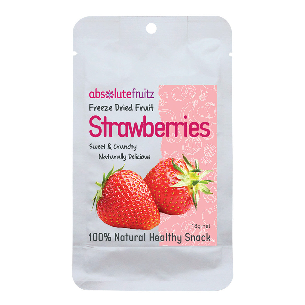 Absolutefruitz Freeze Dried Whole Strawberries 18g AbsoluteFruitz