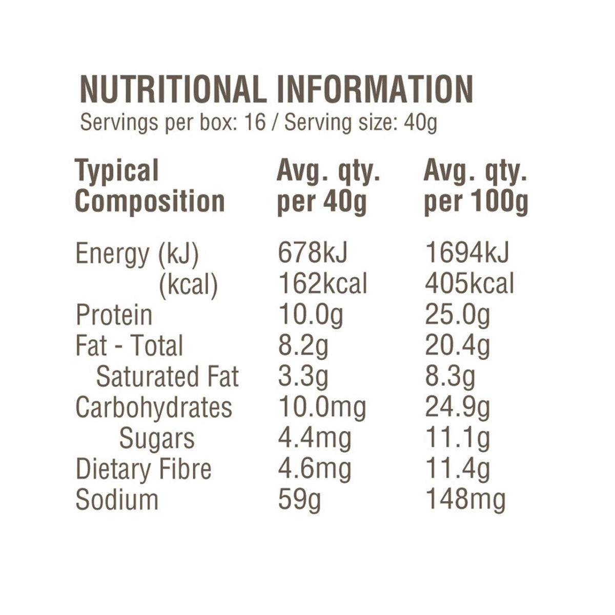 Amazonia Raw Protein Bar Peanut Butter Choc Melt 10x40g