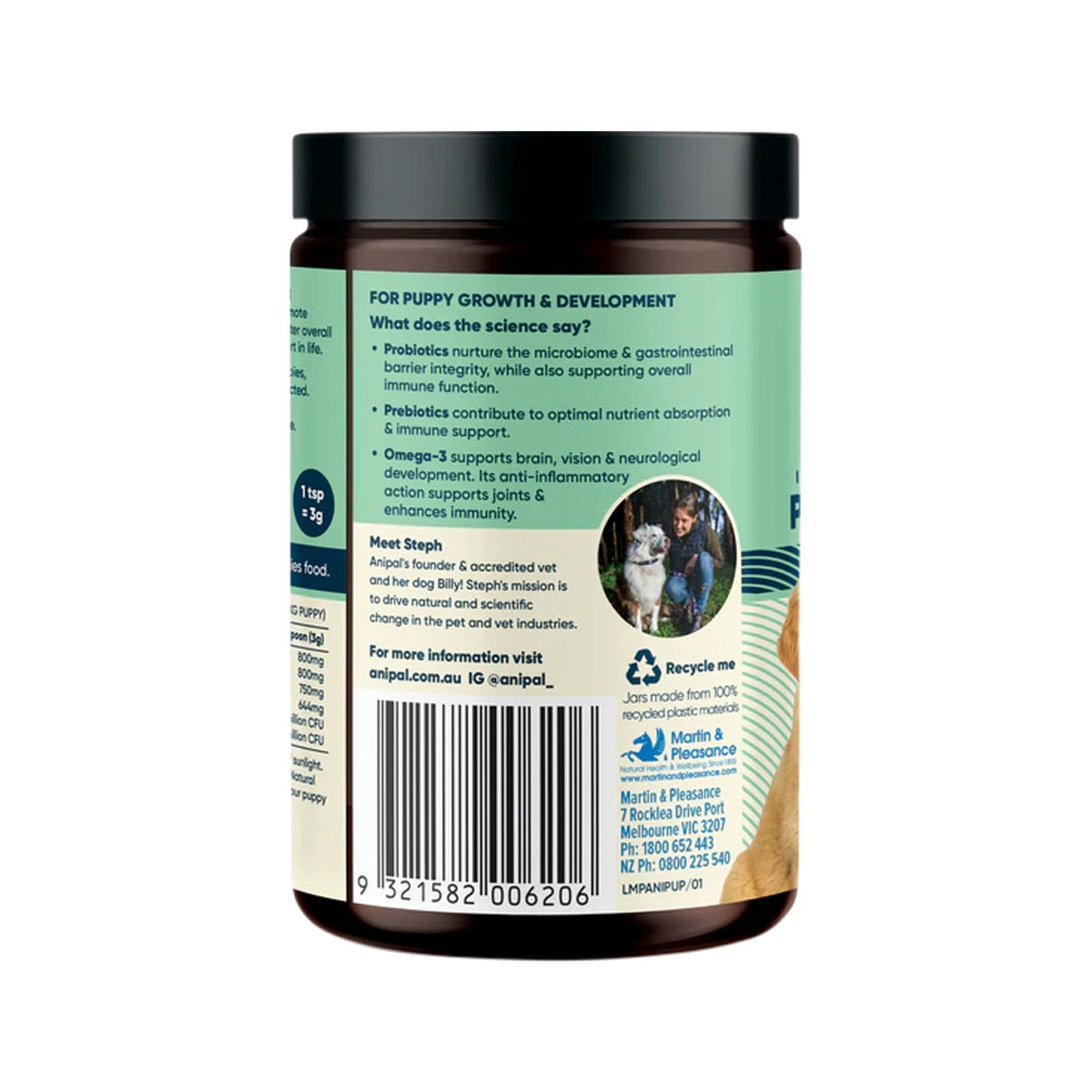 Anipal Immunity, Digestion & Development Puppy Formula Powder Meal Topper 135g - Cutprice Online