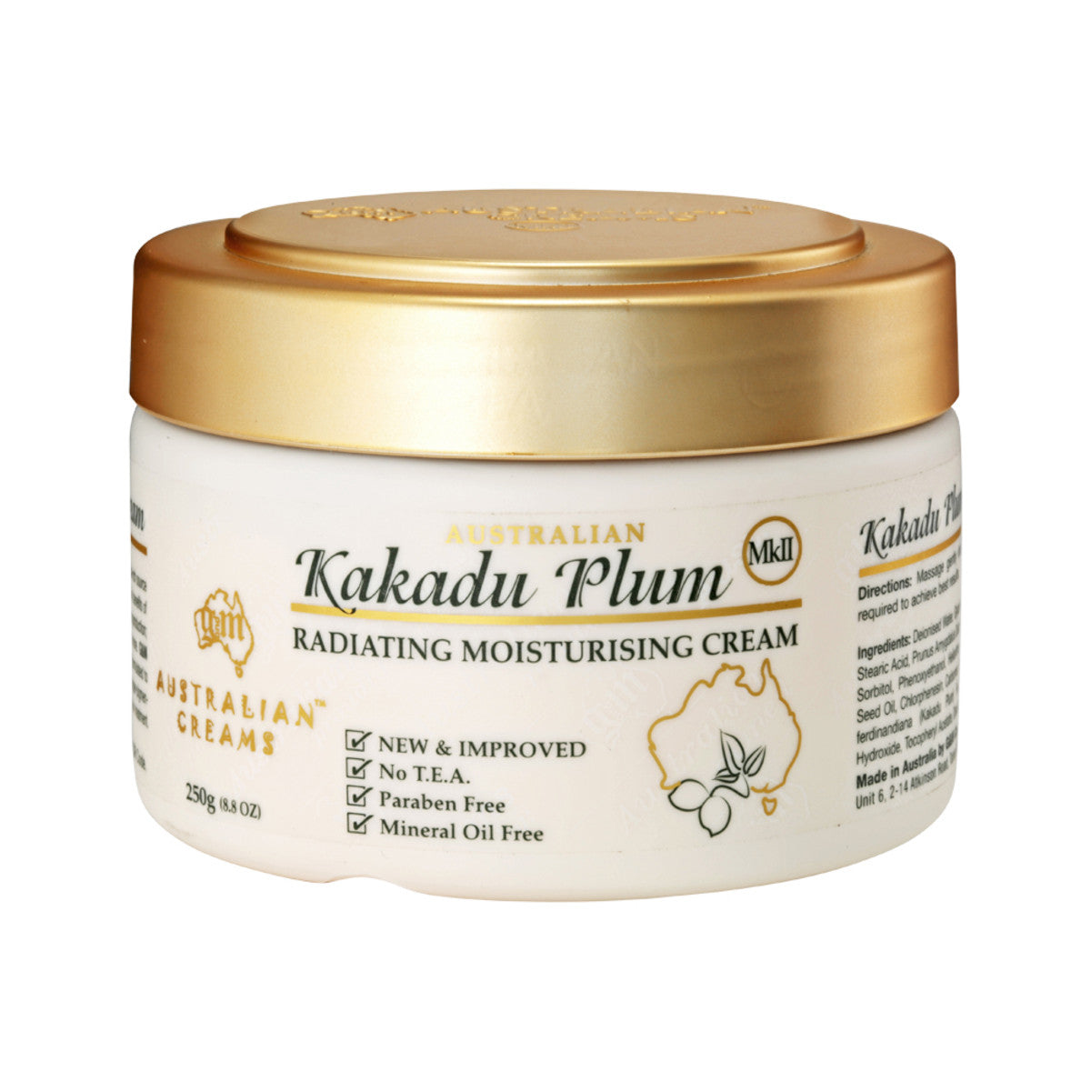 Australian Creams MkII Kakadu Plum Radiating Moisturising Cream 250g - Cutprice Online